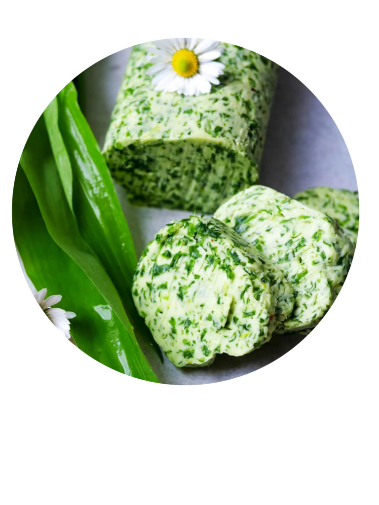 Leckere Bärlauchbutter selber hergestellt ein Hochgenuss