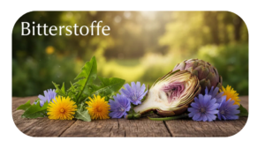  „Bitterstoffe mit ausgewählten Kräutern zur Unterstützung einer bewussten Ernährung und für mehr Geschmack in der Pflanzenküche.“