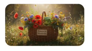 „Botanische Wundertüte mit liebevoll zusammengestellten Kräutern und Pflanzen für Entdeckungslust, Naturwissen und kreative Ideen.“